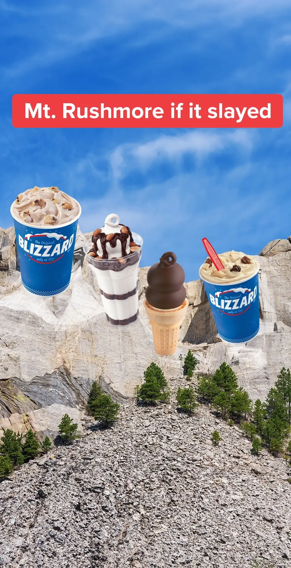 Mt. Treatmore ftw 🙌 at participating US locations #dairyqueen #happytastesgood #sweettreat