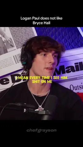 Logan Paul does not like Bryce Hall #tanamongeau #cancelledpodcast #brycehall 