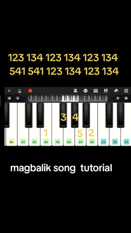 #magbalik song#piano#fypシ#pianotutorial 