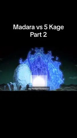 Madara Vs 5 Kage Part 2 #narutoshippuden #uchihamadara #susano #fyp #