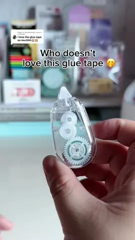 Replying to @Aesthetically Yours stationery must have 🤭 gatekeeping this for a long time 🤪 bye bye messy glue hello glue tape 👋 #stationery #stationeryaddict #stationeryhaul #gluetape #glue #correctiontape #student 