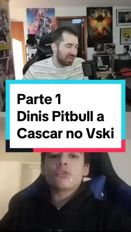 Parte 1 - Dinis Pitbull a Cascar no Vski #vski #tji #youtube #react #trending #viral #foryou #tuga #pt