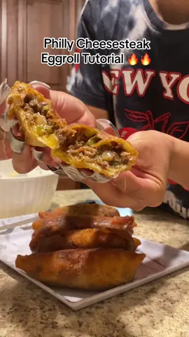 This was soo easy & quick! Im about to eggroll every thing 😭 #honeygal0re #fyp #phillycheesesteak #eggrolls #Foodie #cheesesteak #tutorials 