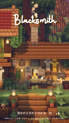 Minecraft Blacksmith ✨⚔️  #Minecraft #aesthetic #minecraftbuilding #foryou #minecrafthouse #minecrafthouses #minecrafttutorial #tutorial #cozy #cozyvibes #tutorial #fy #blacksmith #herrero #herreria 