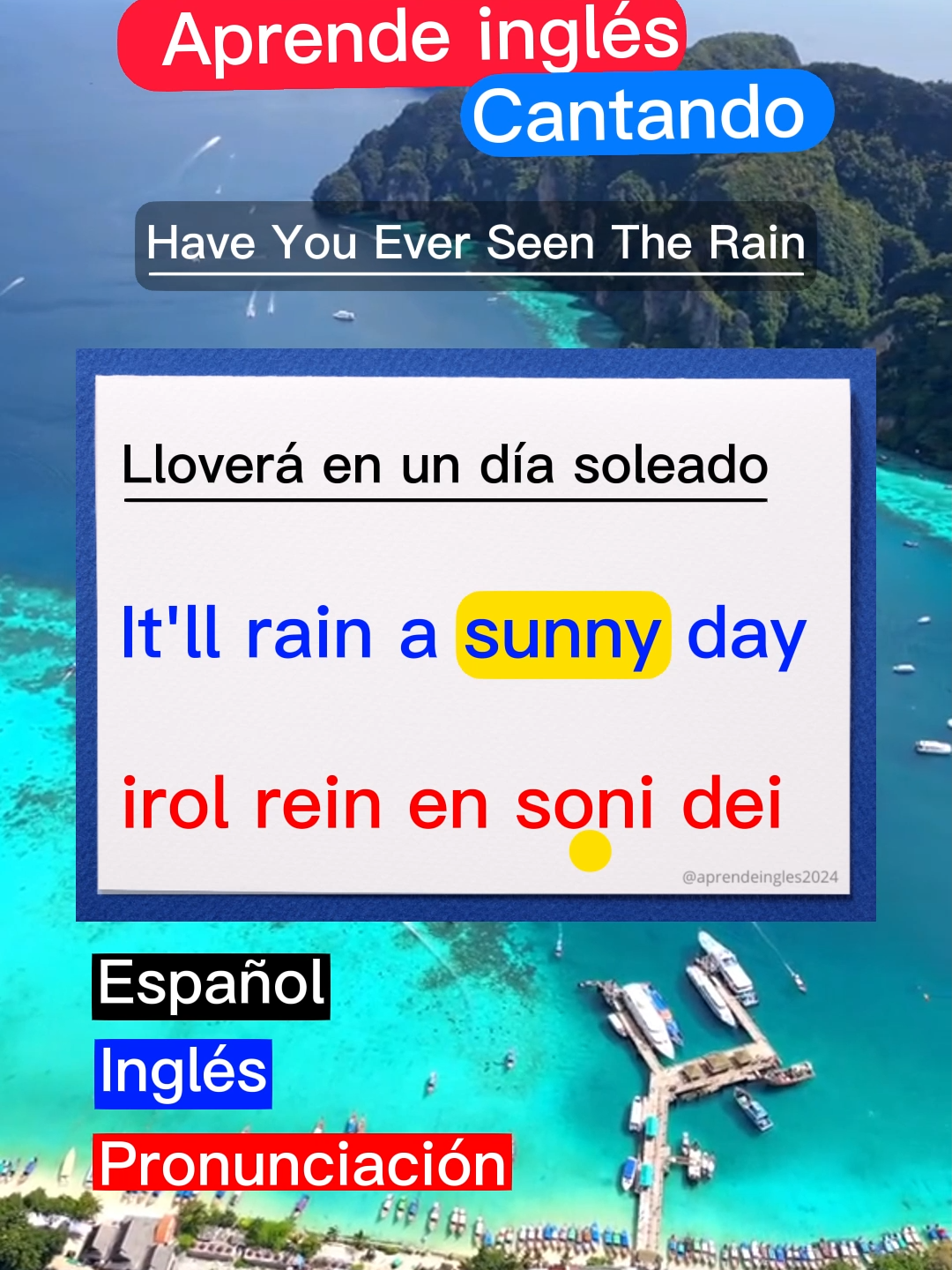 Aprende a cantar: have ypu ever seen the rain #aprendeingles #aprenderingles #inglesconcanciones #inglesutil #inglespractico #inglesconcanciones