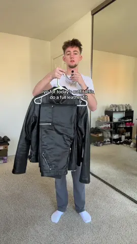 full leather fit today inspired by @SAM NORRIS 🤟🏼 pants from @SIXSHOOTER.US  #fashion #fashiontok #fashioninspo #leatherfit #leatheroutfit #rickowens #ricks #ramones #rickowensramones #fitinspo