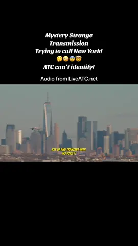 Unidentified Transmission to NY Tower! ATC & Pilots cannot identify! 😳😨🤔👨🏻‍✈️✈️#travel #planespotting #aviation #avgeek #atctower #scary #cockpit #nyc #mystery #atctower 