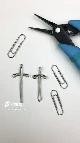 DIY Paperclip sword tutorial #paperclip #swords #paperclips 