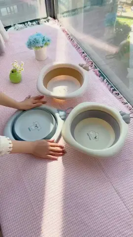 Chậu rửa mặt gấp gọn cho bé #bibonshop #embe #reviewbimsua 