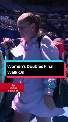 The Women's Doubles Final is here! #ausopen #tennis #walkon #flybetter @Emirates 