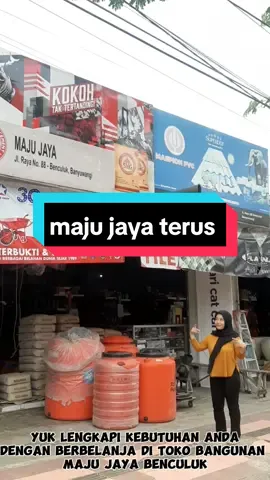 Tunggu apa lagi yuk lengkapi kebutuhan anda dengan berbelanja di  TB. Maju Jaya Benculuk  Jl. Raya no. 88, Benculuk - Banyuwangi #tokobangunan #majujayabenculuk #cluring24jam #banyuwangi #material #semengresik #semenbosowa #semenpadang #besi#kramik #pertukangan #bangunan 