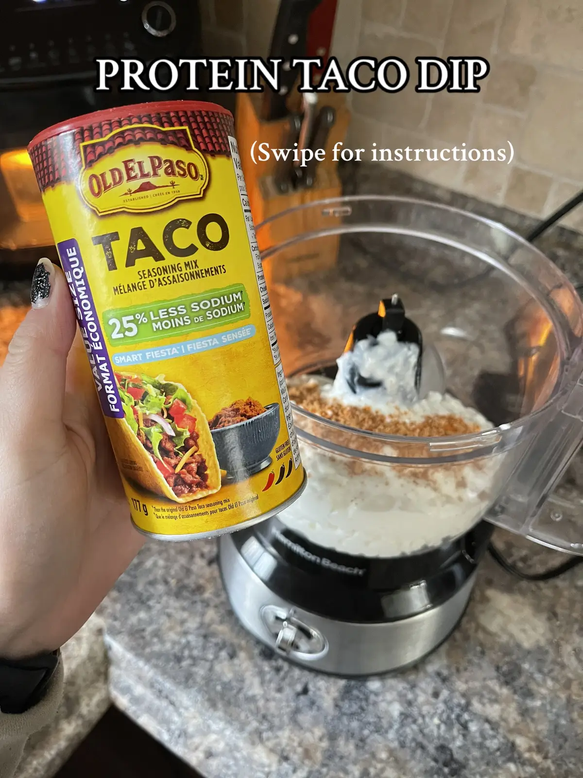 high protein taco dip! super easy & a nice grab and go snack 🫑 #highprotein #highproteintacodip #tacoseasoning #EasyRecipe 