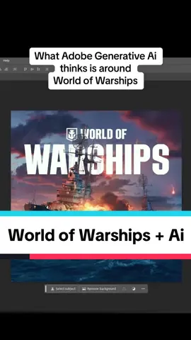 It even added Seagulls! 🤯 Ai is getting smarter by the day. Do you play World of Warships? Free to play, and open ocean boat on boat action! 🙌🏻 Head to @WOWSHQ for more gameplay, tips and tricks! #ad  #worldofwarships #worldofwarshipscommunity #generativeai #adobegenerativefill #battleship #warshipgame #tiktokgaming #GamingOnTikTok #aiart 