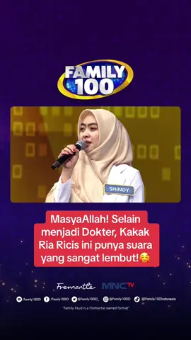 MashaAllah suara kakaknya Ria Ricis adem banget!💙 #fypシ #fypgakni #fypdong #foryoupage #irfanhakim #Family100 #Family100ID #FamilyFeud #FamilyFeudID #SurveiMembuktikan #viral #hits #shindyputri #drshindyputri #riaricis #teukuryantr #ryanricis #ketikacintabertasbih #cover 