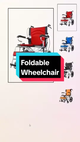 Foldable Wheelchair, easy to store! with different colors perfect for disable and elderly. #wheelchair #wheelchairforelderly #foldablewheelchair #foldingwheelchair 