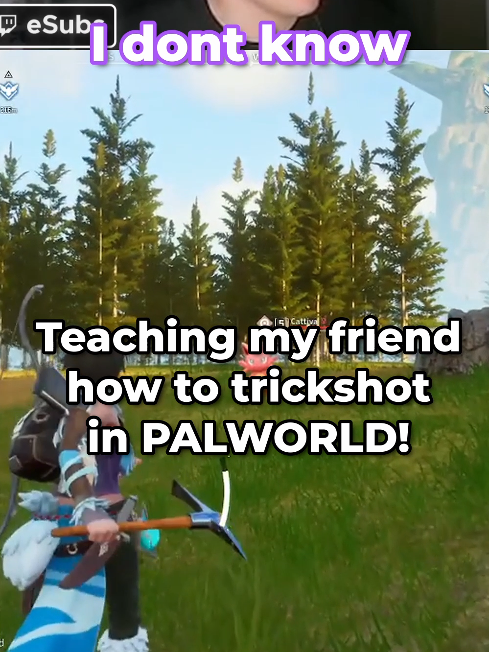 TRICKSHOTTING IN PALWORLD IS  CRAZY     #palworld #palworldgame #palworldgameplay #pals #palworldmeme #palworldclips #clips #funny #glitch #glitches #stream #mods