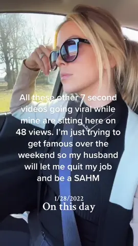 #onthisday just so everyone knows I definitely did not get famous on this day but never say never right😅 #influencer #momfluencer #mominfluencer 