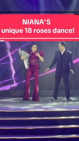 #nianaguerrero ‘s all too unique 18 roses!😍 No slow dances, our veritable dance royalty turned to TikTok dance-riff with her favorite people in the world! The crowd was thoroughly entertained, reveling in this amazing dance riff-off! 🤩 Definitely not your ordinary debut! Niana proves she dances to her won beat! 🤩🥳 #GideonizedDebut #Gideonized #NianaTurns18 