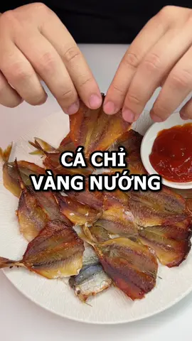 Cá chỉ vàng khô nướng món ngon siêu tiện lợi cho tết này !#viral #xuhuong #crabseafood 