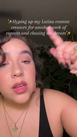 ✨Hyping up my Latina content creators for another week of content and chasing the dream✨  Take a couple minutes tonight to brainstorm and mentally prepare for the content you want to put this week. See whats trending, save audios, write scripts… whatever it is you need to help you slayyyy this week. 