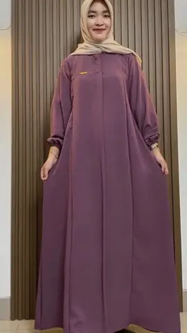 Gamis Elsira Kayla Dress Abaya Crinkle Airflow Premium Balon Cantik Muslim Lembut Mewah Wanita Gold #viral #fyp 