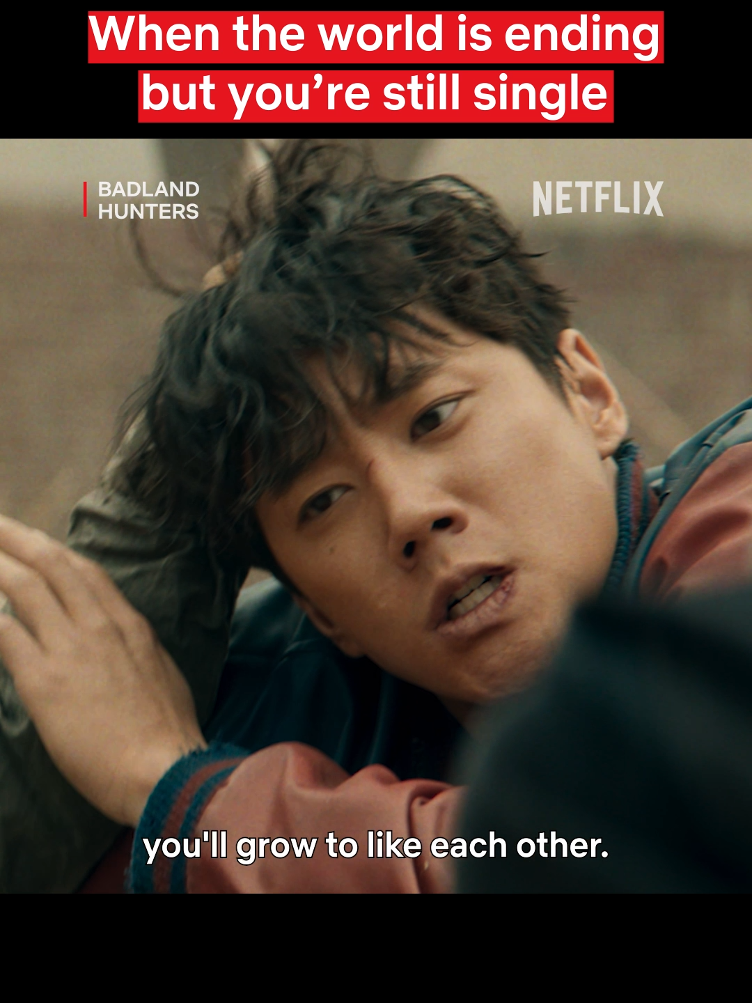 but why is someone like him still single in the apocalypse? #BadlandHunters #황야 #DonLee #마동석 #LeeJunyoung #이준영 #Netflix #넷플릭스 #NetflixKorea #NetflixKcontent