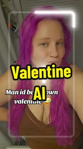 These are so fun to play around with. But they alwats end up looking like a totally different person that doesn't even closely resemble me 😂 I wish I got to look like this 😂 goals I guess 😂😂 #AI #victoriasvalentinefilter #purplehair #coloredhair #momtok #cantsleep 