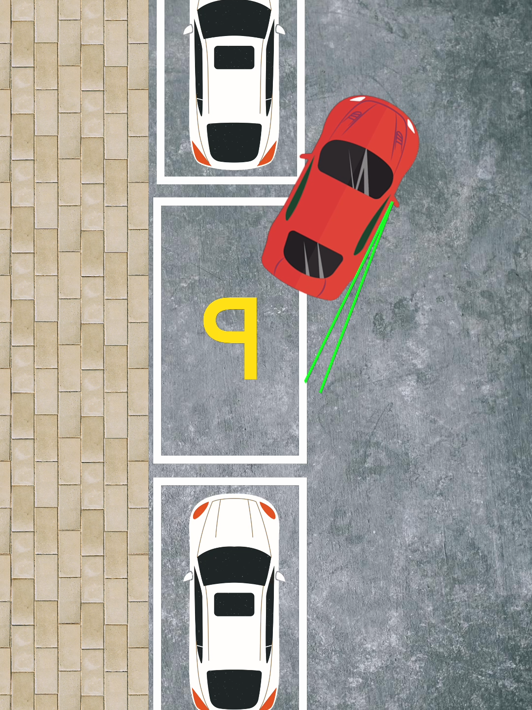 Animation clearly lets you understand side parking #driving #games #automobile #drivinglessons