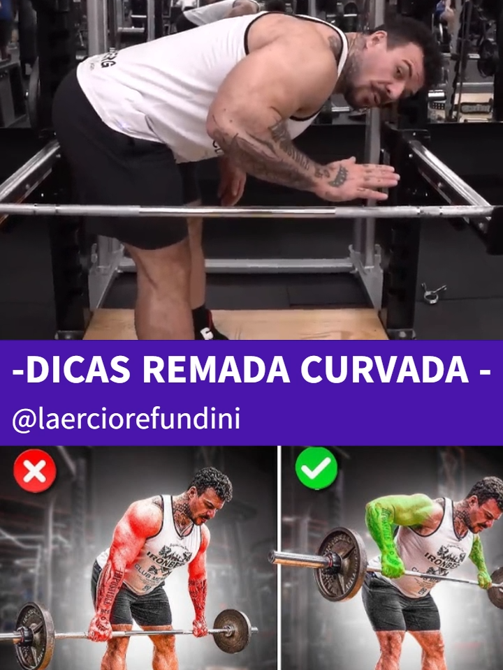 DICAS REMADA CURVADA... . . . #remada #treinodecostas #backexercise #backworkout #treino #treinopesado  #trending #treinofeminino #ratodeacademia #abjetivo #motivaçao #gymbro