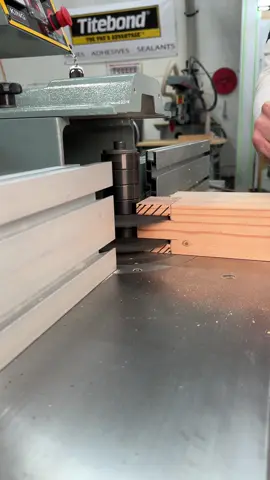Cutting tenons using two @FreudTools groover cutters  #freudtoolsambassador #woodworking #joinery #work #fun 