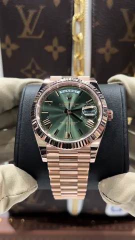 Rose Olive 🔥🫒  #daydate #gold #rose #olive #green #watchcollector #watchmania #watchlover #watchnerd #watchoftheday #watchgeek #watchtok #watchesoftiktok #drip #usa #dubai #UK #hongkong