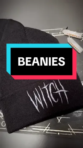 Our beanies are the Pperfect go-to accessory for embracing the cold. Beanies available online and in-store. #beanie #blackcraftcult #beanies #witchtok #witch #witchesoftiktok #blackcraft 