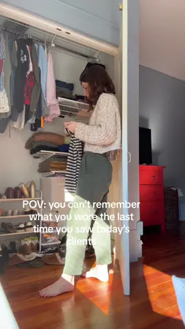 Hard not to repeat outfits when you rotate the same 6 sweaters every day🥲🥲 #therapistsontiktok #texastherapist #genztherapy #therapytiktok #therapy #counselorsoftiktok #OOTD #workoutfit 