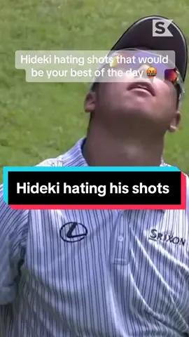 Can’t imagine how he’d react to my shots…🤣 #hidekimatsuyama #PGATOUR #golftiktok #sports