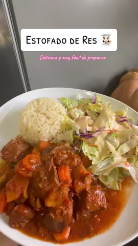Como hacer estofado de Res . Estofado de Res a mi estilo. Delicioso estofado de Res . Estofado de res con arroz y ensalada. #pinedacooks #estofadoderes #estofado #estofados #estofadoderes#Recipe#recipes#recetasfaciles #recetas#foodlove#food#recetadeestofado #estofadoderes