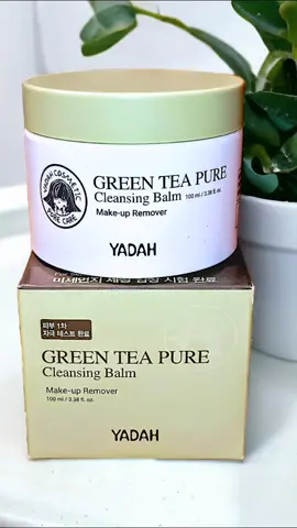 🌿🫒YADAH GREEN TEA PURE🫒🌿               🌿 CLEANSING BALM🌿 I received this product complimentary from PICKY and YADAH in exchange for my honest review. 🫒 I absolutely love everything about this product, as it's everything that a cleansing balm should be.  This cleansing balm has a rich,thick emollient texture that applies so easily to my skin as it transitions from a balm to more of an oil cleanser. I am extremely impressed with all of the skin loving ingredients that are packed into this cleanser like olive oil,green tea powder, squalene,etc., which keeps my skin hydrated and protected during and after cleansing. As a person that wears makeup almost daily, I can honestly say that this is a highly effective makeup remover, as it removes all of my eye makeup including my waterproof mascara without causing irritation to my eyes in any way. This is one of those dual purpose products that I would highly recommend to anyone, because even if I did not wear makeup I would still most definitely use this as an effective facial cleanser in my daily skincare routine. @go.picky.  @pickyrewards @yadah.global #pickyreview #gopicky #yadah #cleansingbalm #kbeauty #koreanskincare #skincare #makeupremover #trending #trendingreels #viral #trendingsongs #fyp #loveyourself #selflove #selfcareroutine #SelfCare #selfworth #gifted #microinfluencer #contentcreator #pickyrewards #hollys142 #holl142 #kbeautyreview #koreanbeauty #squalene #antiaging #trendingsong #trendingtiktok @Picky | Kbeauty 💌 @Yadah 