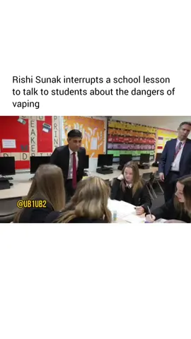 They just wanted to get on with their learning 😭😭  Rishi Sunak has announced plans to ban disposable vapes in a bid to crack down on their use among children. The prime minister is also set to unveil new powers to restrict vape flavours as a means to make them less appealing to children. The Scotland and Wales governments will also ban single-use vapes. The proposed ban, which will form part of legislation that has to be approved by parliament, comes amid concern at the rise of vaping among children, with teachers reporting pupils showing signs of nicotine dependency in the classroom (via @skynews) #UB1UB2 #RishiSunak 