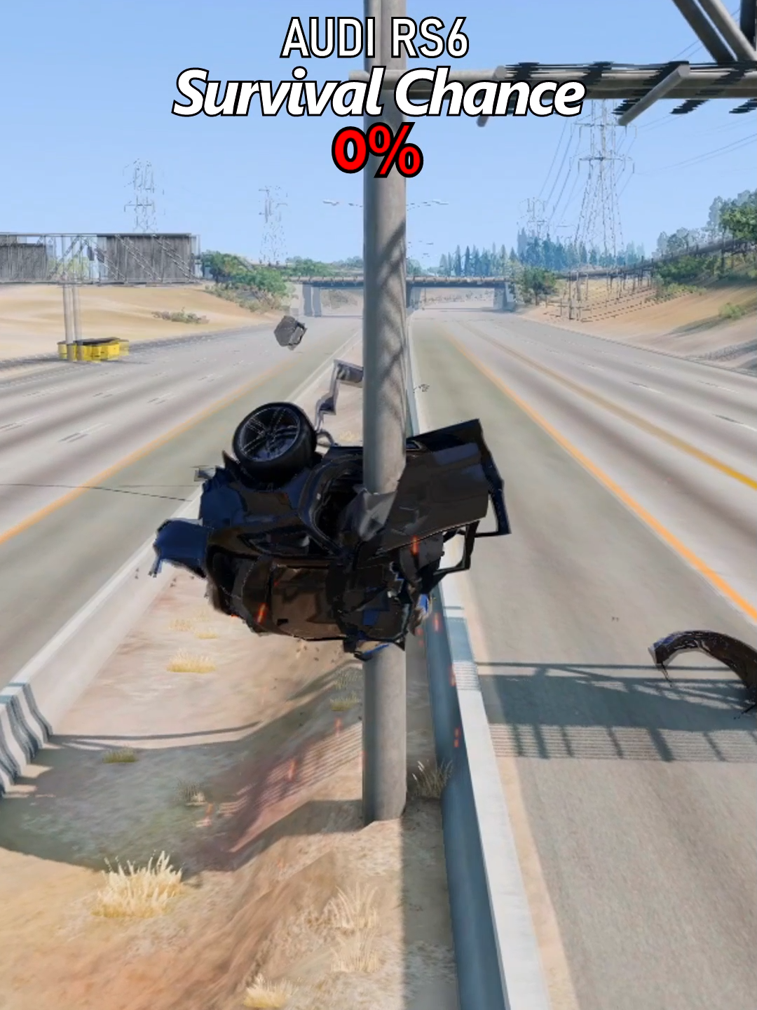 Un classique #beamng #beamngdrive #gaming #fyp #crash #rs6