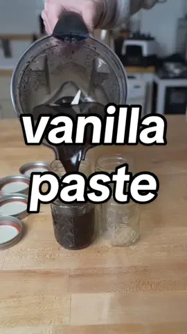 Replying to @Elizabeth Minchilli  VANILLA PASTE! recipe adapted from Alex Green: 2 packs vanilla splits (94g total) i got from @Gneiss Spice Magnetic Jars  2 cups (400g) granulated sugar 12 ounces (350 mL) vodka  6 ounces (180ml) water 3 Tablespoons (45mL) light corn syrup 1/2 teaspoon xanthan gum #vanillaextract #vanillapaste #baking #europeanbaking #movingabroad #vanilla 