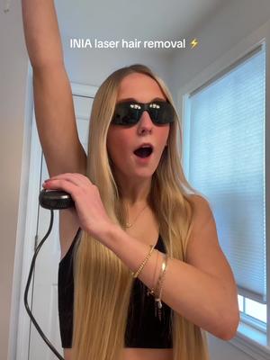 laser hair removal >> using this was sooo cool and i’m so excited for results!!  don’t miss the chance to get INIA on sale with free shipping 💓 #inia #iniafond #laserhairremoval #laserhairremovaltreatment 