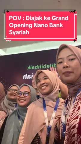 Grand Opening Nano Bank Syariah Bangga banget bisa ikut terlibat dalam proyek ini, dapat banyak ilmu dan pengalaman luar biasa.  Selamat buat Bank Nano Syariah sudah resmi spin off dari UUS Bank Sinarmas. Maju terus perbankan syariah Indonesia !!! #nanobanksyariah #banknanosyariah #banksyariah #pov #povstories #povindonesia 