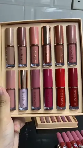ALNECE 12 Buku Warna Lip Gloss#shop #bangusbanget #viralkan #lipstick #fypシ 
