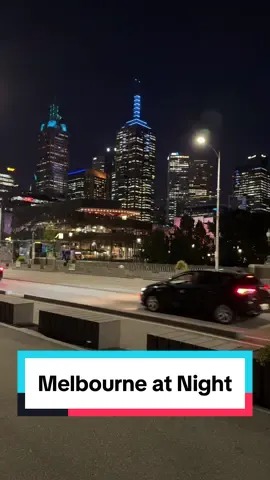 Melbourne at night as seen from the Princess Bridge over the Yarra River.  #melbourne #australia #oz #yarrariver #travels #night #nightscape #nightphotography #citylights 