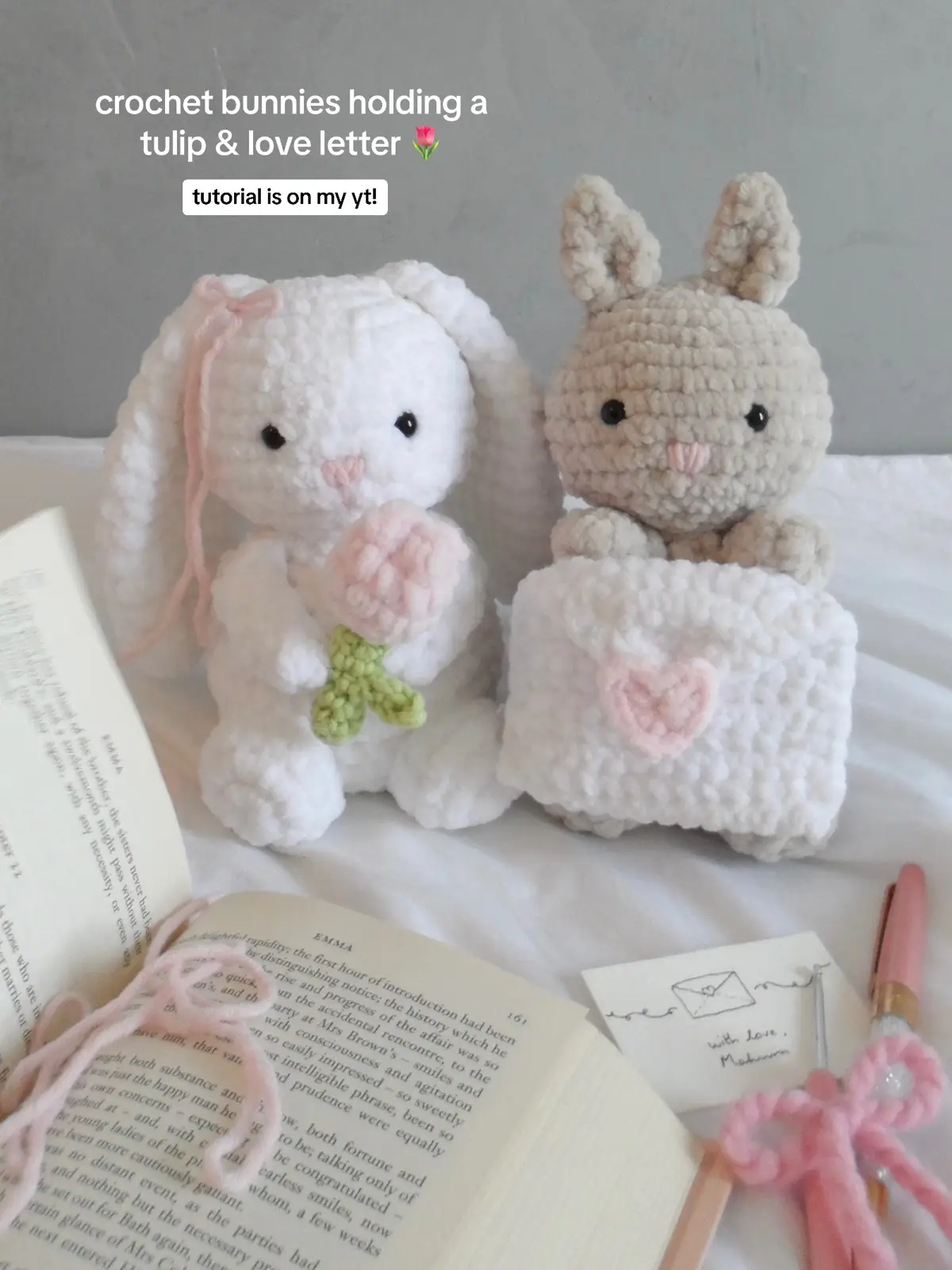 trust the process! these bunnies would make the cutest handmade gift 💖 #crochet #crochetideas #crochetinspo #crochetinspiration #crochetplushie 