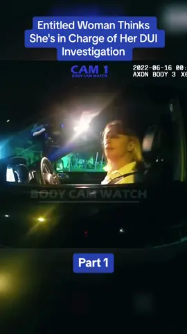 Entitled Woman Thinks She's in Charge of Her DUI Investigation #cops #arrested #police 