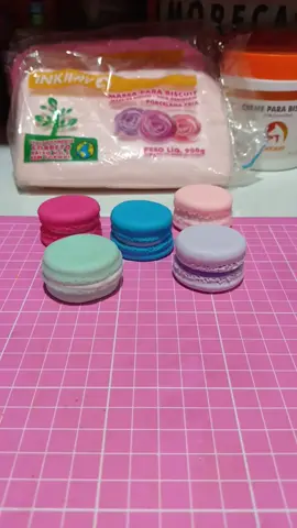 macarons de biscuit #artesanatocriativo  #biscuit  #docefake  #biscoito  #morecamor 