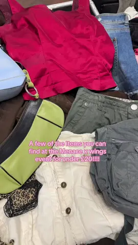 Just a few of the amazing bargains you can find !! #bargainshopper #londonthriftshop #thriftday #thrift #londonvintage #y2k #bags #miniskirt #miniskirtoutfit #ValentinesDay #leatherjacket #events 