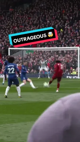 An incredible angle of a truly unforgettable Salah strike 🤯 #LIVCHE #lfc #liverpoolfc 