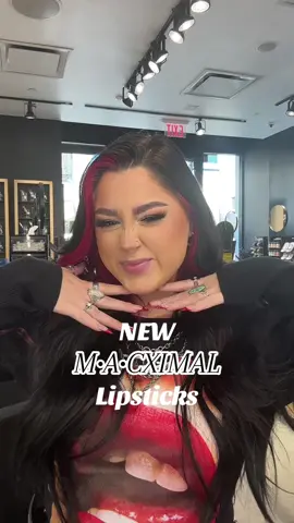 They are HERE 💋 New M•A•CXIMAL lipsticks! We have taken our amazing Matte lipsticks and gave them a glamorous new look! So comfortable to wear , so bold, and so many fun colors including some new shades 💋  #macximal #maclipsticks #maccosmetics #newlaunch #lipstick #macgirl 