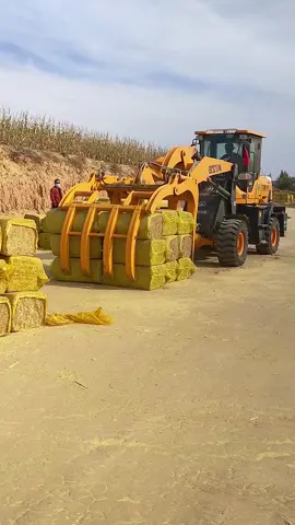 Hay loading process- Good tools and machinery make work easy  #heavymachinery #powerfulmachinesintheworld #powerfulmachinesintheworld #heavymachinery